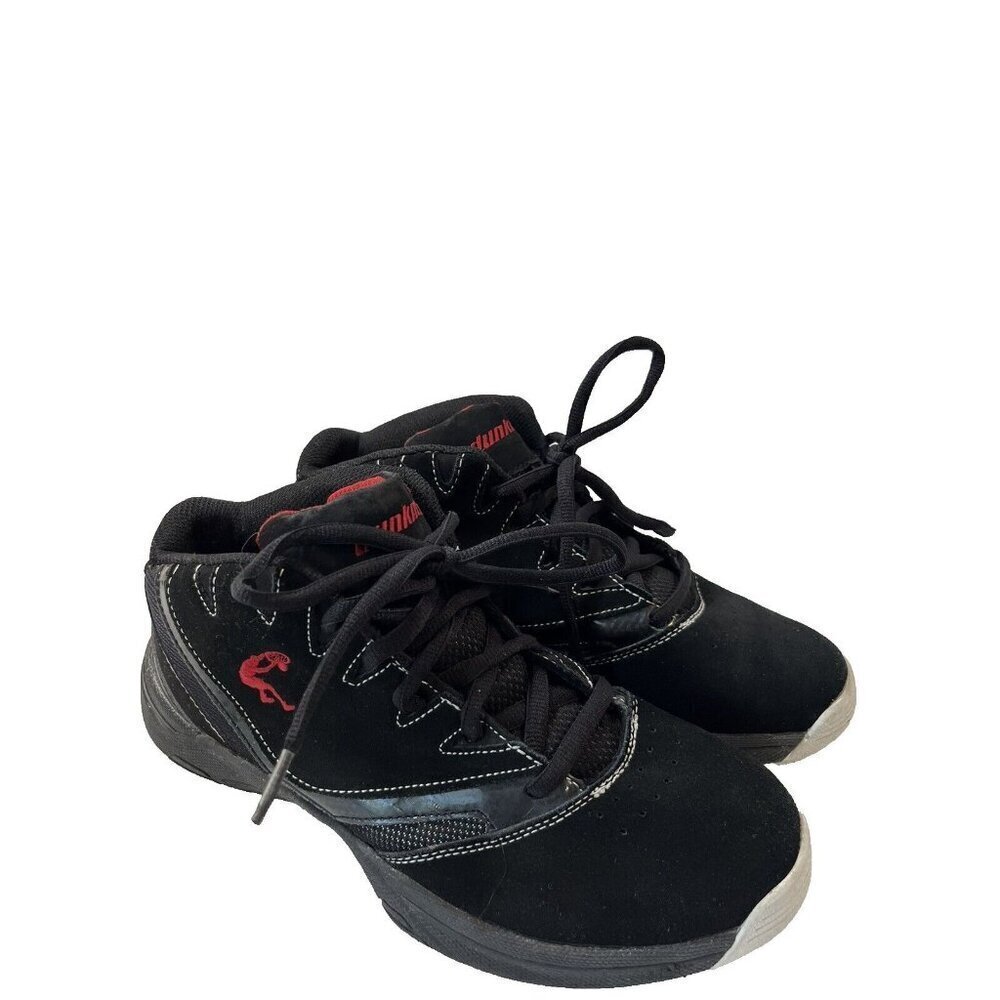 Mens Dunkman Shaq Basketball Shoes Black Suede Athletic Lace Up Sz 8